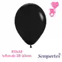 Globo O Bomba Fashion Negro Sempertex R12x12
