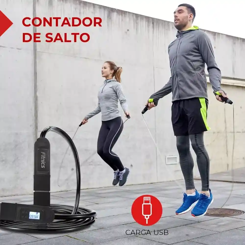 Cuerda Lazo Para Saltar Contador Digital Cardio