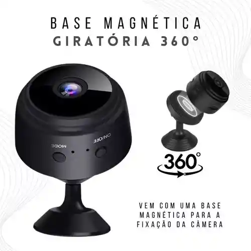 Mini Cámara De Seguridad Espía Negra Discreta A9