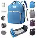 Bolso Pañalera Con Cambiador Para Bebé Color Azul