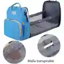 Bolso Pañalera Con Cambiador Para Bebé Color Azul
