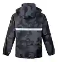 Impermeable Moto Tipo Sudadera Camuflado Con Capota Y Estuche Talla Xl