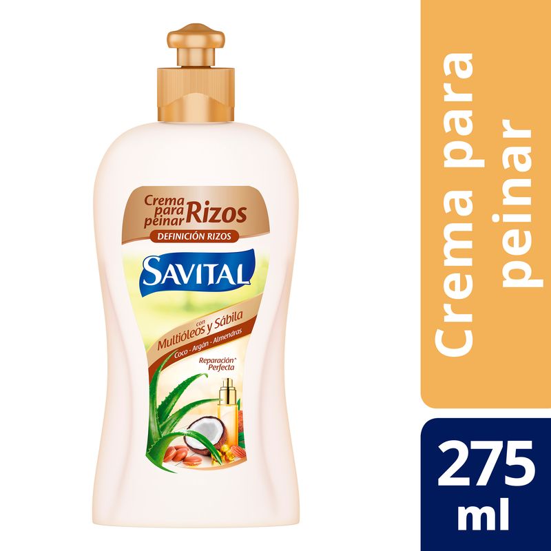 Savital Crema para Peinar con Multióleos y Sábila 275 ml