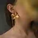 Aretes Largos Hoja Hiedra Ramitas De Pino