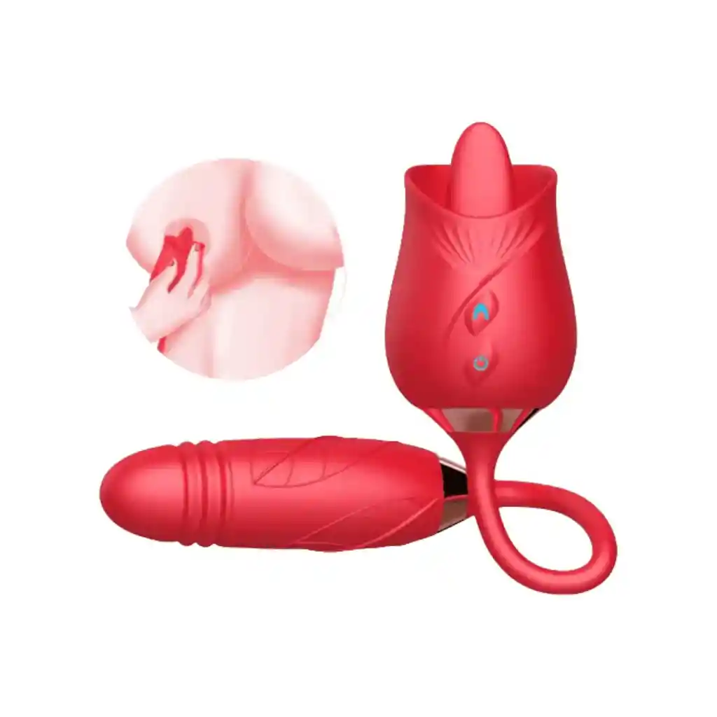 Vibrador Con Bala Lotus Rojo Majestic Camtoyz