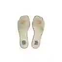 Calzado Zapato Mujer Casual Sandalia Plana Dama Karla Chacon Marcia Talco 40