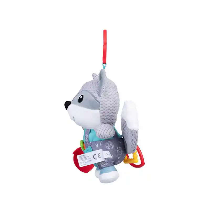 Peluche Estimulacion Zorro Gris Balibazoo