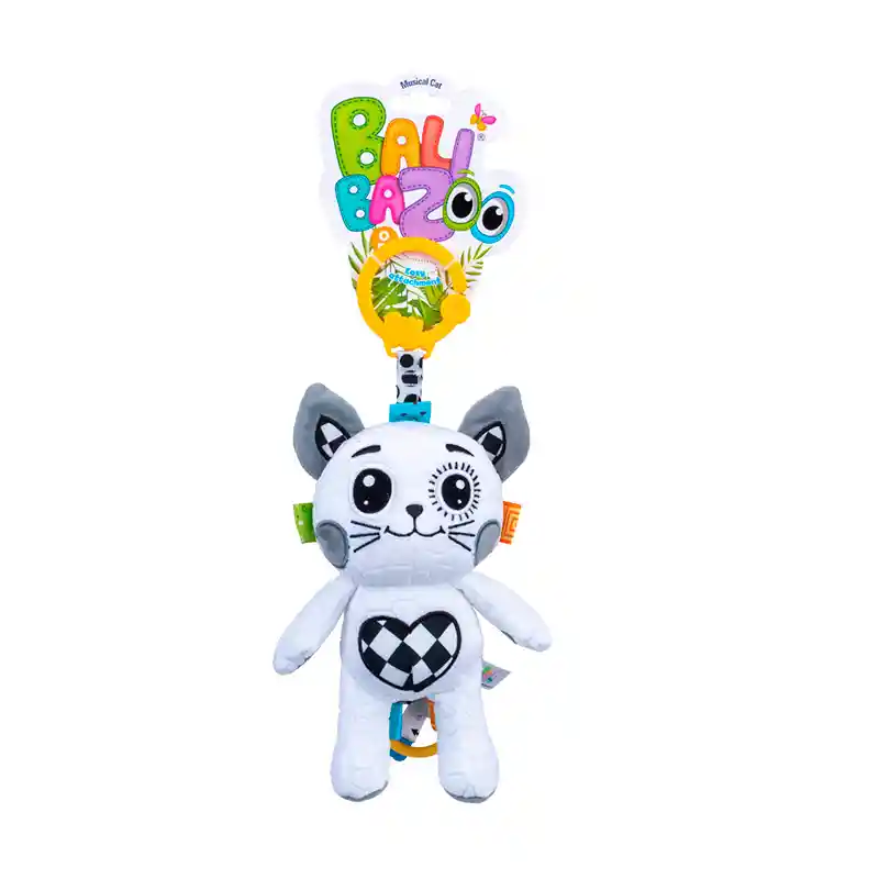 Peluche Colgante Musical Gato Balibazoo