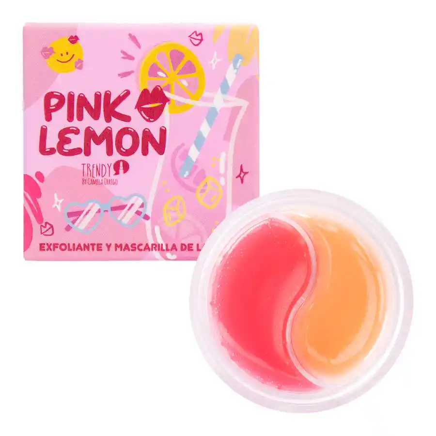 Trendy Duo Exfoliante + Mascarilla De Labios Pink Lemon