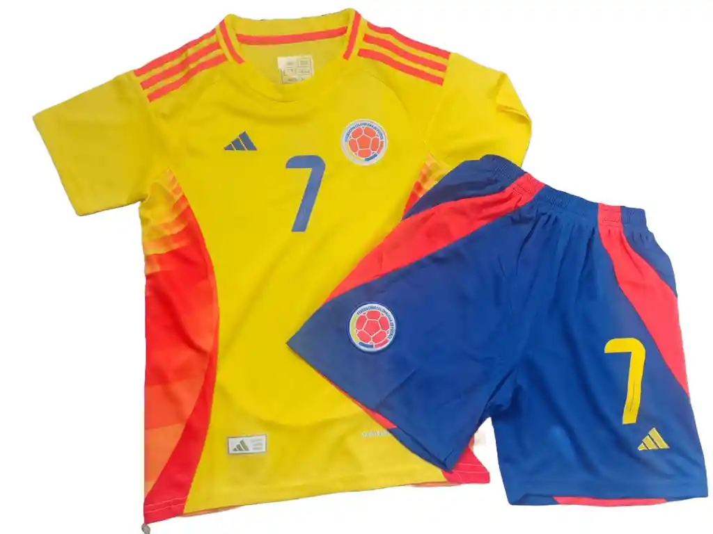 Uniforme Seleccion Colombia Luis Diaz 7 Para Niño Talla 6