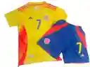 Uniforme Seleccion Colombia Luis Diaz 7 Para Niño Talla 16