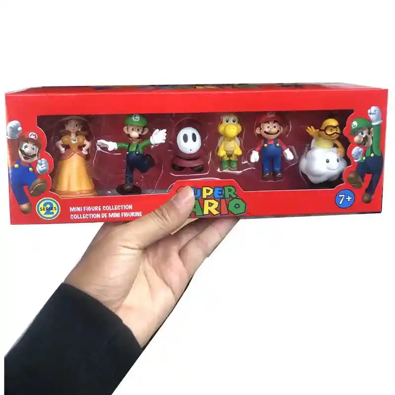 Coleccion Juguete Muñecos Figuras Coleccion Set X 6 Super Mario Bros