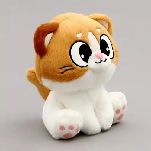 Peluche Gato Gatito Michi Suave Sentado Con Sonido