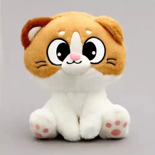 Peluche Gato Gatito Michi Suave Sentado Con Sonido