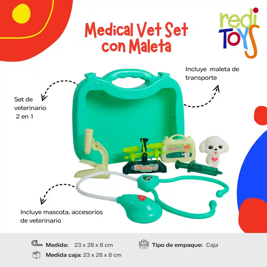 Medical Vet Set Con Maleta