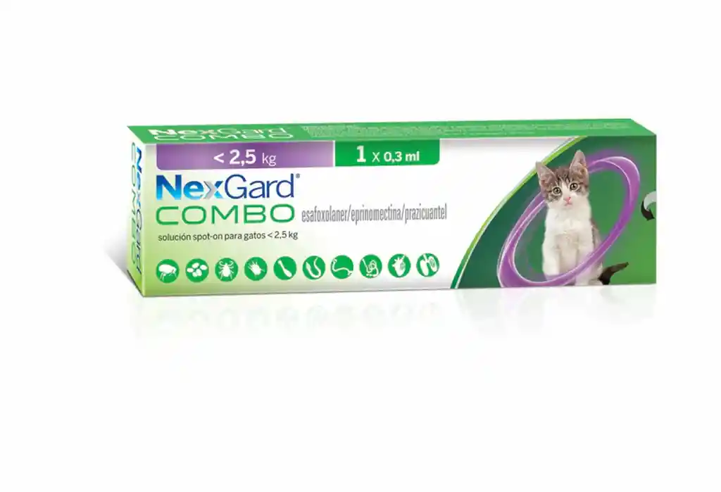 Nexgard Felino 0 - 2.5 Kg X 0.3 Ml - Antiparasitario