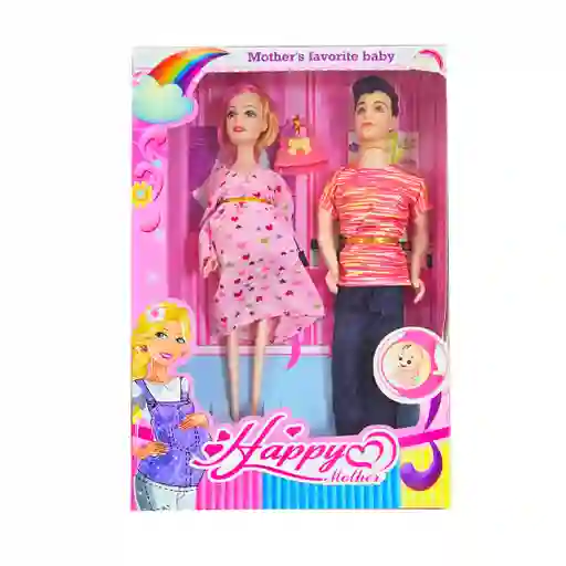 Muñeca Madre Mama Muñeco Vestido Pareja Juguetes Niñas