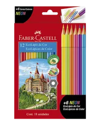 Colores Faber Castell X 12 Und + 6 Neón