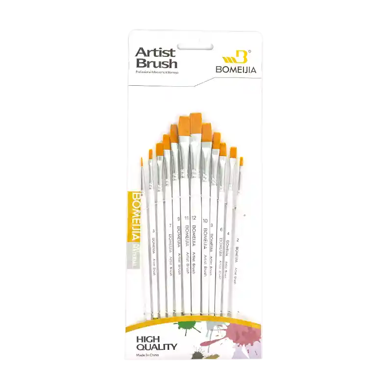 Pinceles Planos Artist Brush X 12 Und