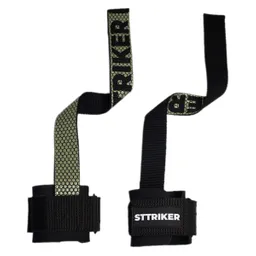 Par Straps Correas Muñequeras Levantamiento Pesas Gym Verde Militarref St3343