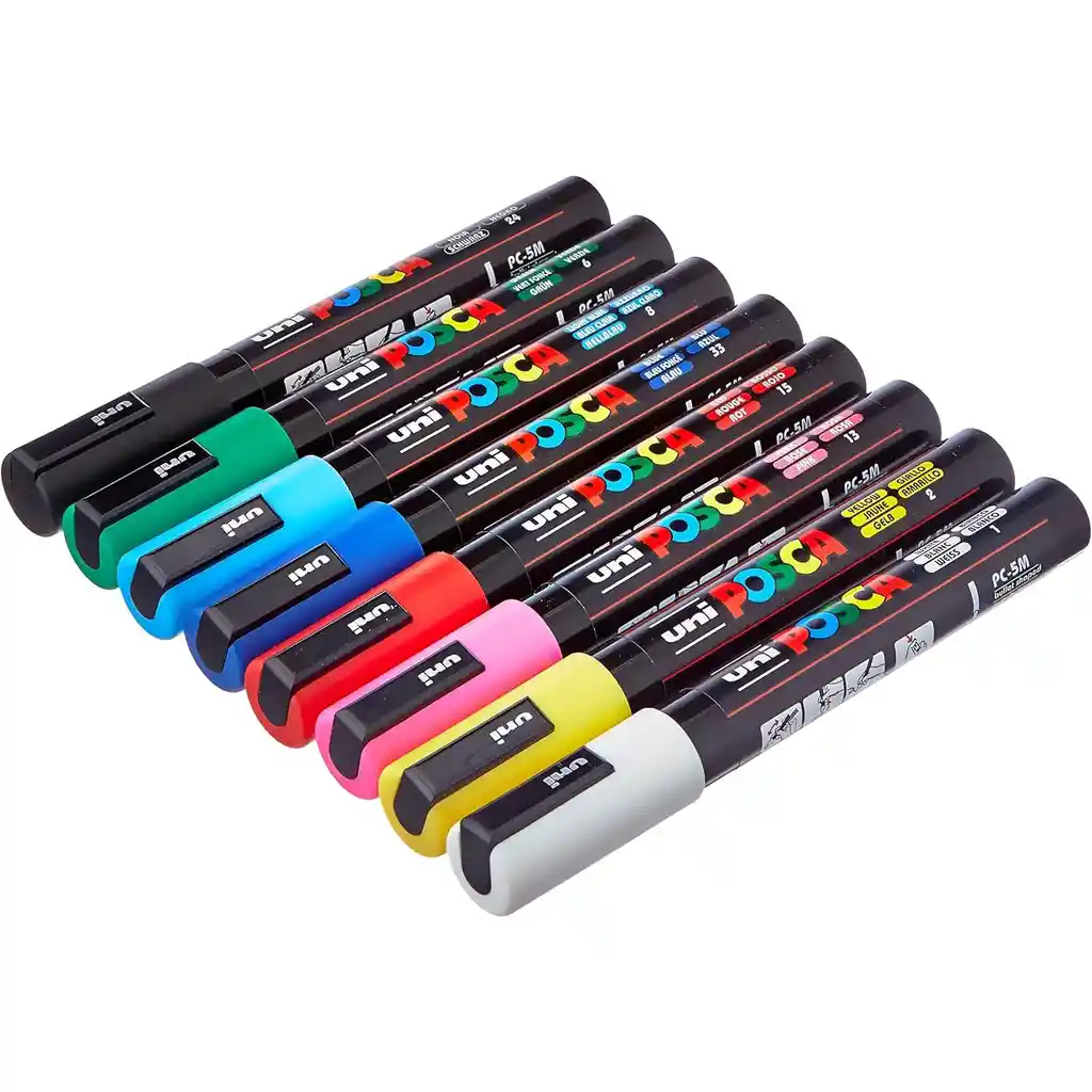 Posca Paleta Básicos Pc5m X 8 Unidades