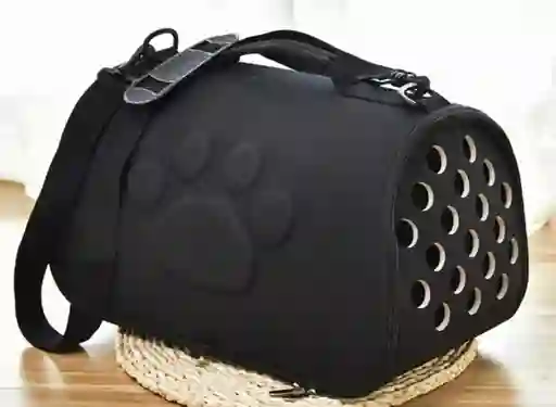 Bolso Plegable Huellita Negro Talla L