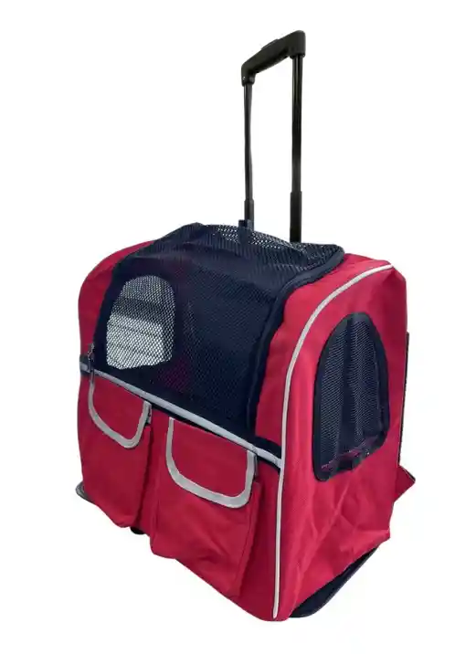 Maleta Con Ruedas Básica Roja Talla L