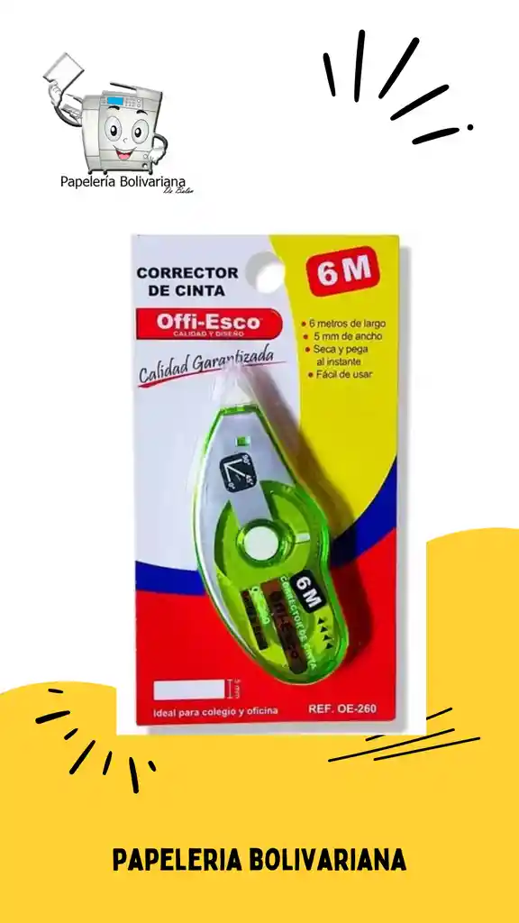 Corrector Cinta 6m
