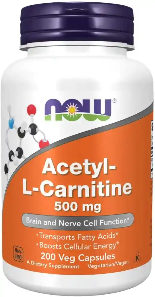 Now Acetil L-carnitina 500mg X 200