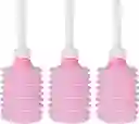 3 Enemas Ducha Anal Pink Lavado Rectal Vaginal Gran Capacidad 200ml Pera Limpieza Intima