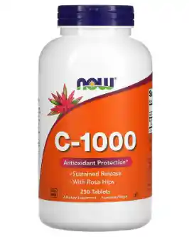 Now Vitamina C 1000 Mg 250 Tabletas Original Importado