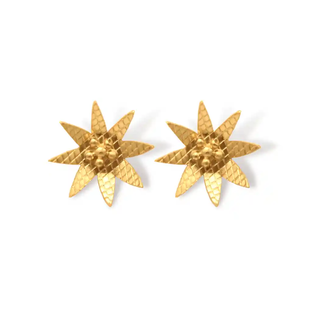Aretes Flor Arabis Pequeña