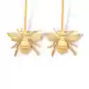 Aretes Largos Con Abeja Grande