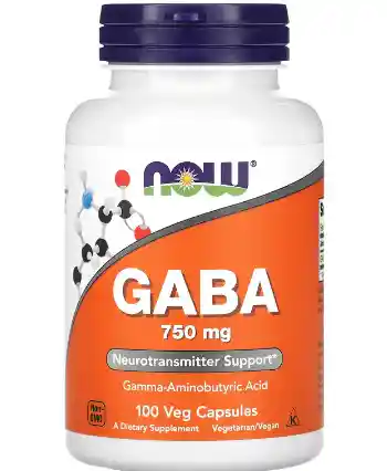 Now Gaba 750 Mg Cápsulas Veganas