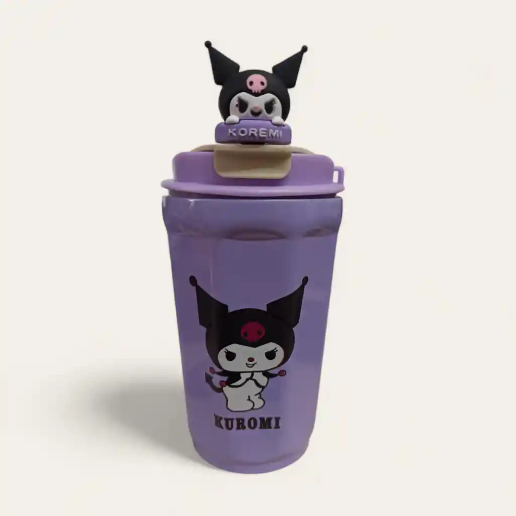 Termo Motivo Kuromi Sanrio Morado 19cm Aprox