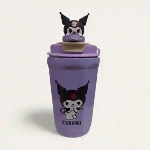 Termo Motivo Kuromi Sanrio Morado 19cm Aprox