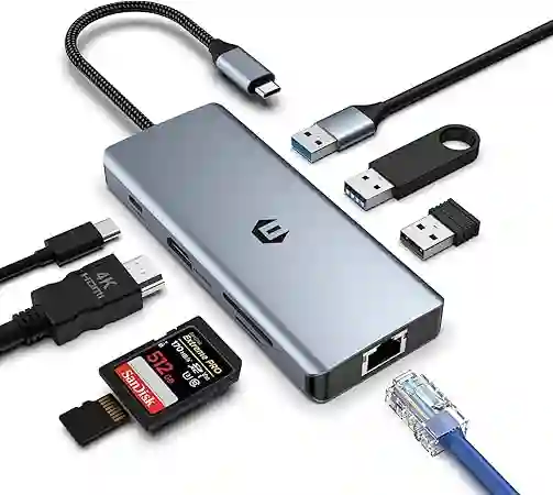 Adaptador Usb C 8 En 1