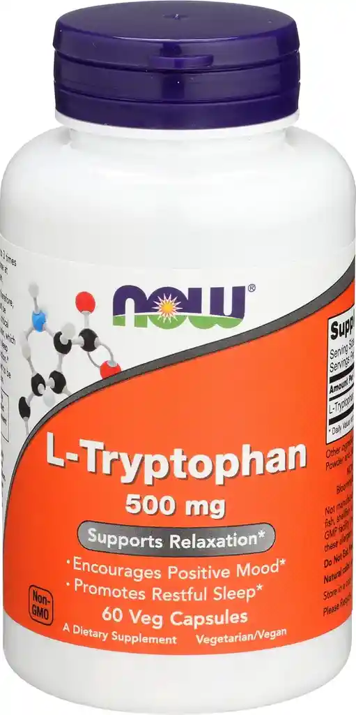 Now Foods, L-tryptophan, 500 Mg, 60 Veg Capsules