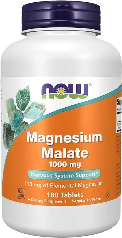 Now Foods, Magnesium Malate, 1,000 Mg, 180 Tablets