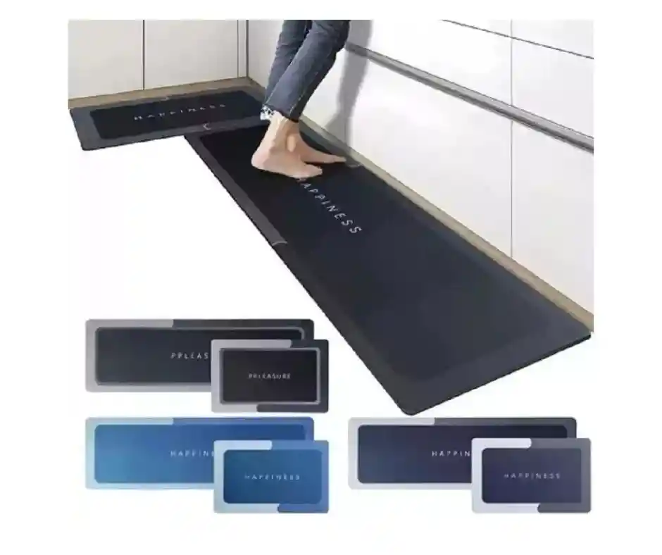 Tapete Alfombra Cocina Absorbente Y Antideslizante Juego X2.