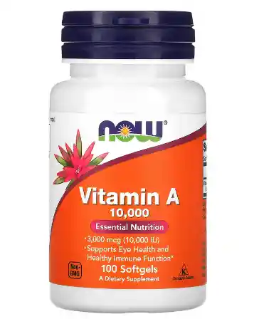 Now Foods, Vitamin A, 10,000 Iu, 100 Softgels