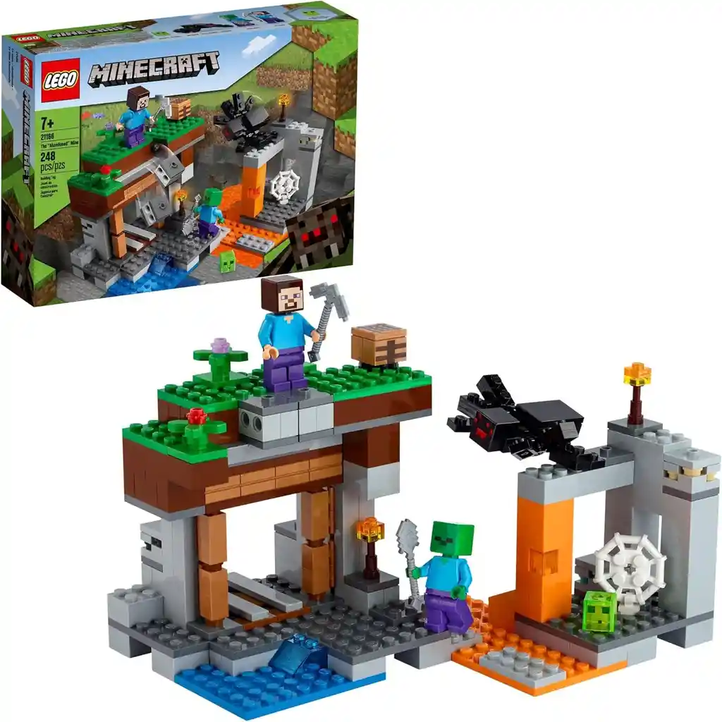 Lego Minecraft La Mina Abandonada 248 Pzas 21166