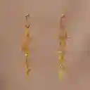 Aretes Aro Candonga Tres Orquideas Oncidium Esmeraldas