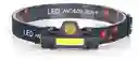 Linterna Led Recargable Con Cabeza De Casco T6, 1 Linterna Led 2 En 1, Color Negro, Luz Amarilla