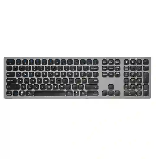 Teclado Inalambrico Recargable Bluetooth Aluminio Profesiona