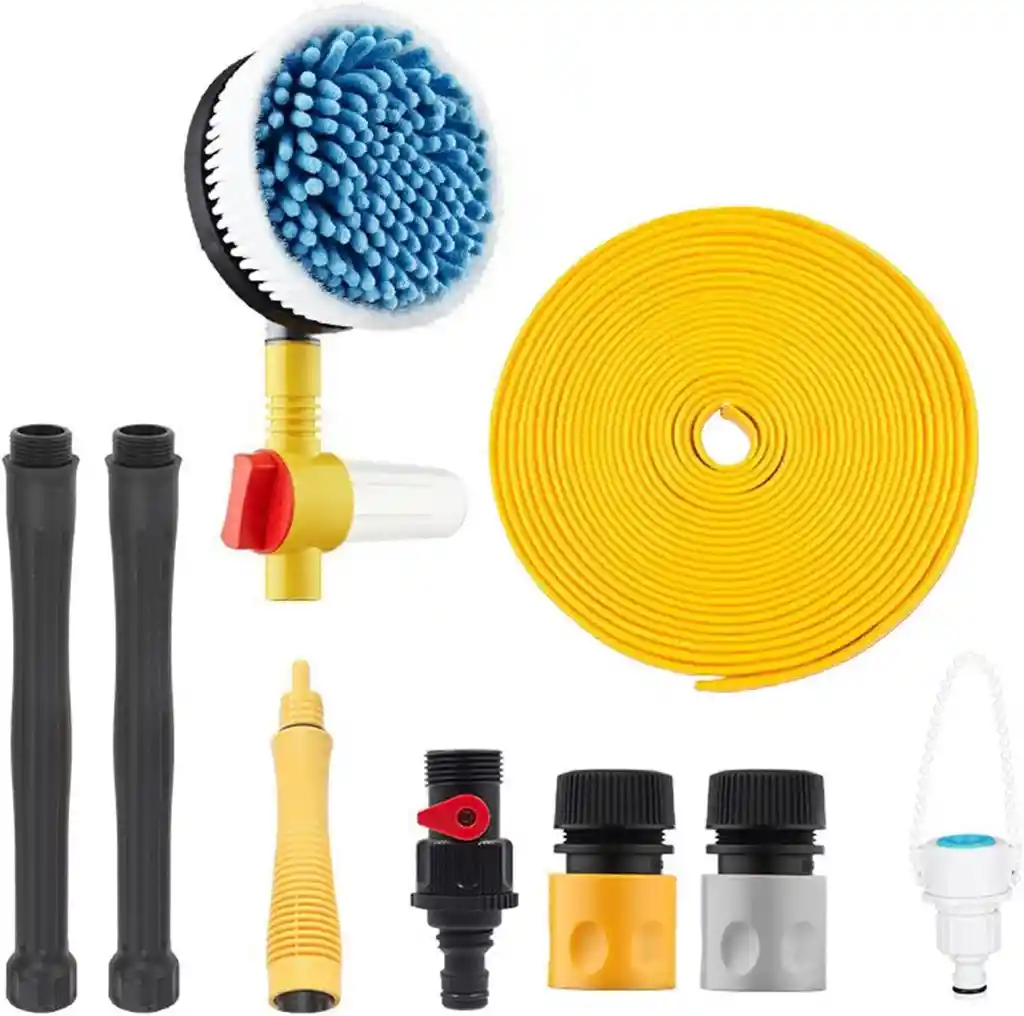 Set Cepillo De Agua + Manguera De 5 Metros