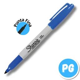 Marcador Sharpie Punta Fina Azul Rey