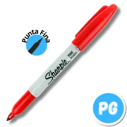 Marcador Sharpie Punta Fina Rojo