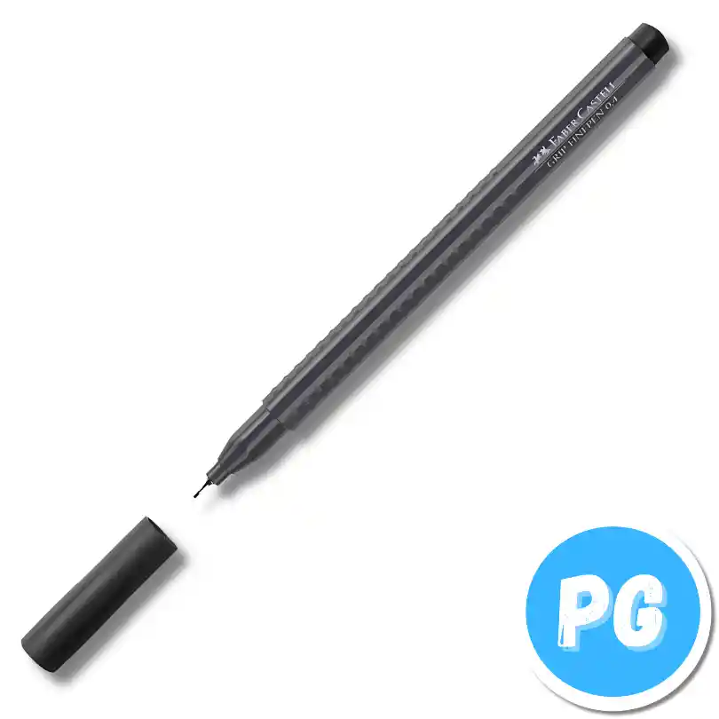 Micropunta Faber Castell Grip Unidad Negro