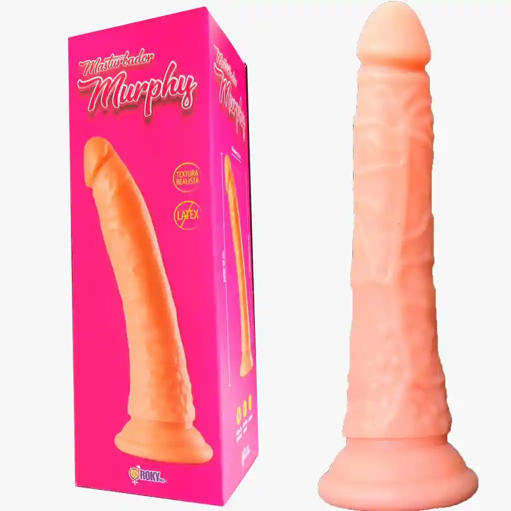 Dildo Venoso Consolador Realista Murphy Chupa Ventosa 22 Cm